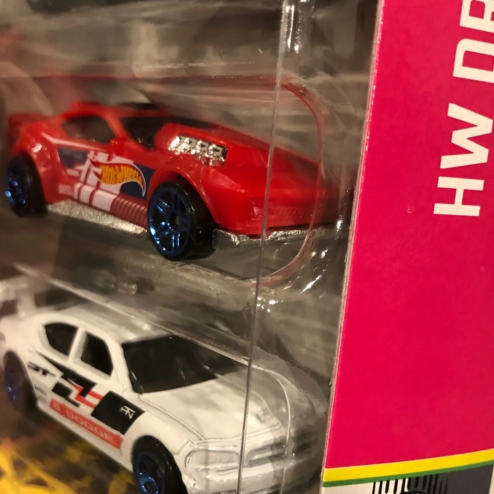 Mattel Hot Wheels Drift Car Set - Blue, Red, White, Yellow